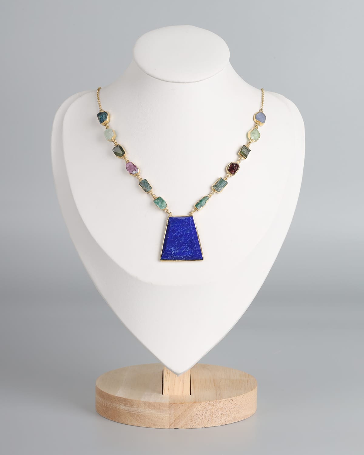 Handmade Multi Gemstone Afghan Necklace