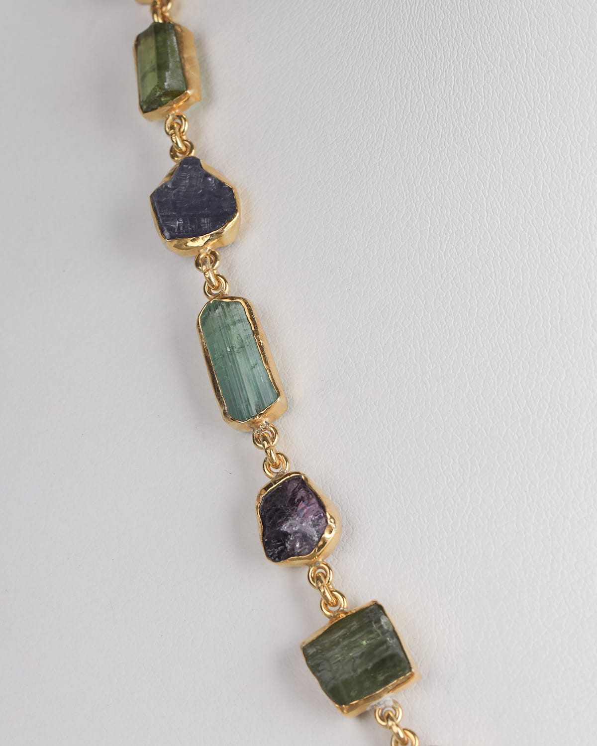 Afghan Handmade Multigemstone Silver Necklace