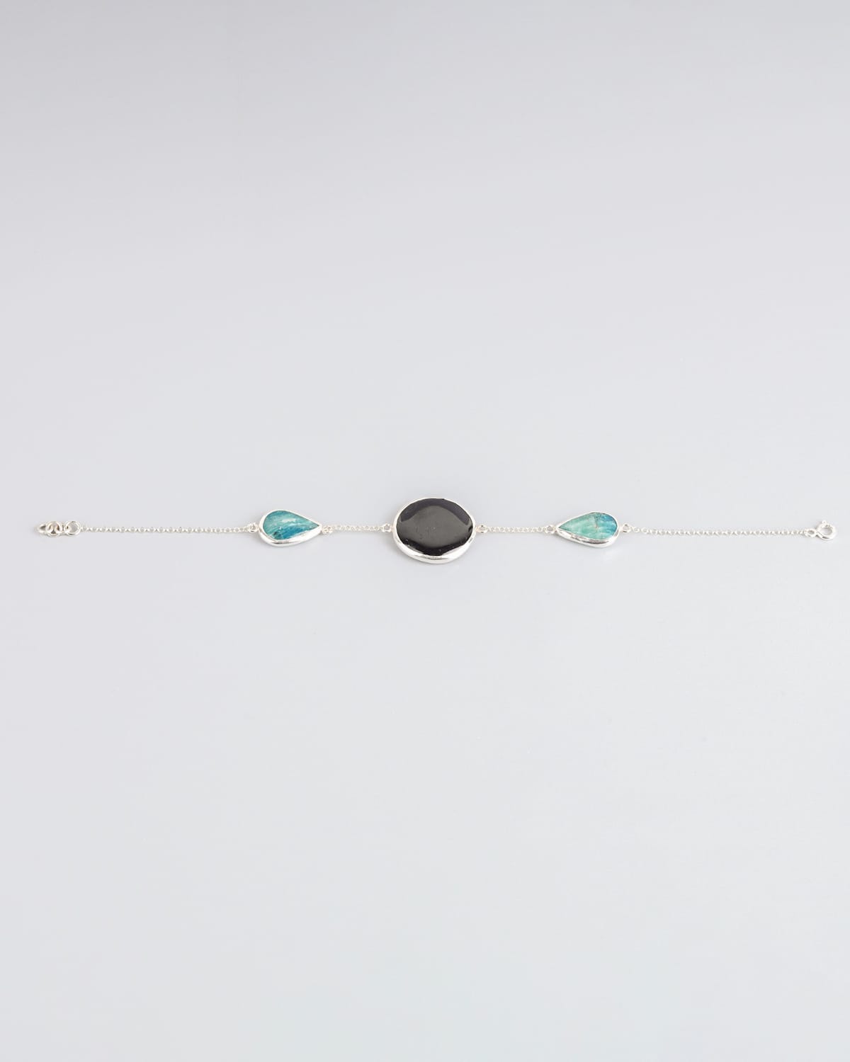Afghan Handmade Afghanite & Beroch Silver Bracelet