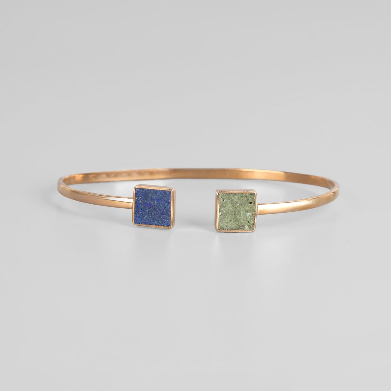 Handcrafted Lapis Lazuli & Turquoise Bangle
