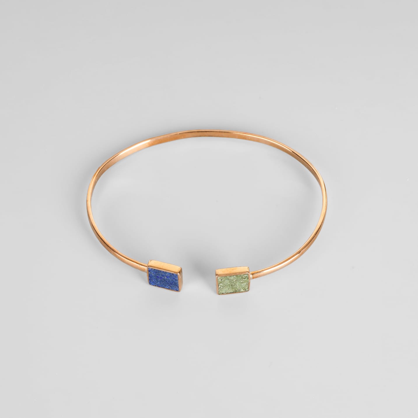 Handcrafted Lapis Lazuli & Turquoise Bangle
