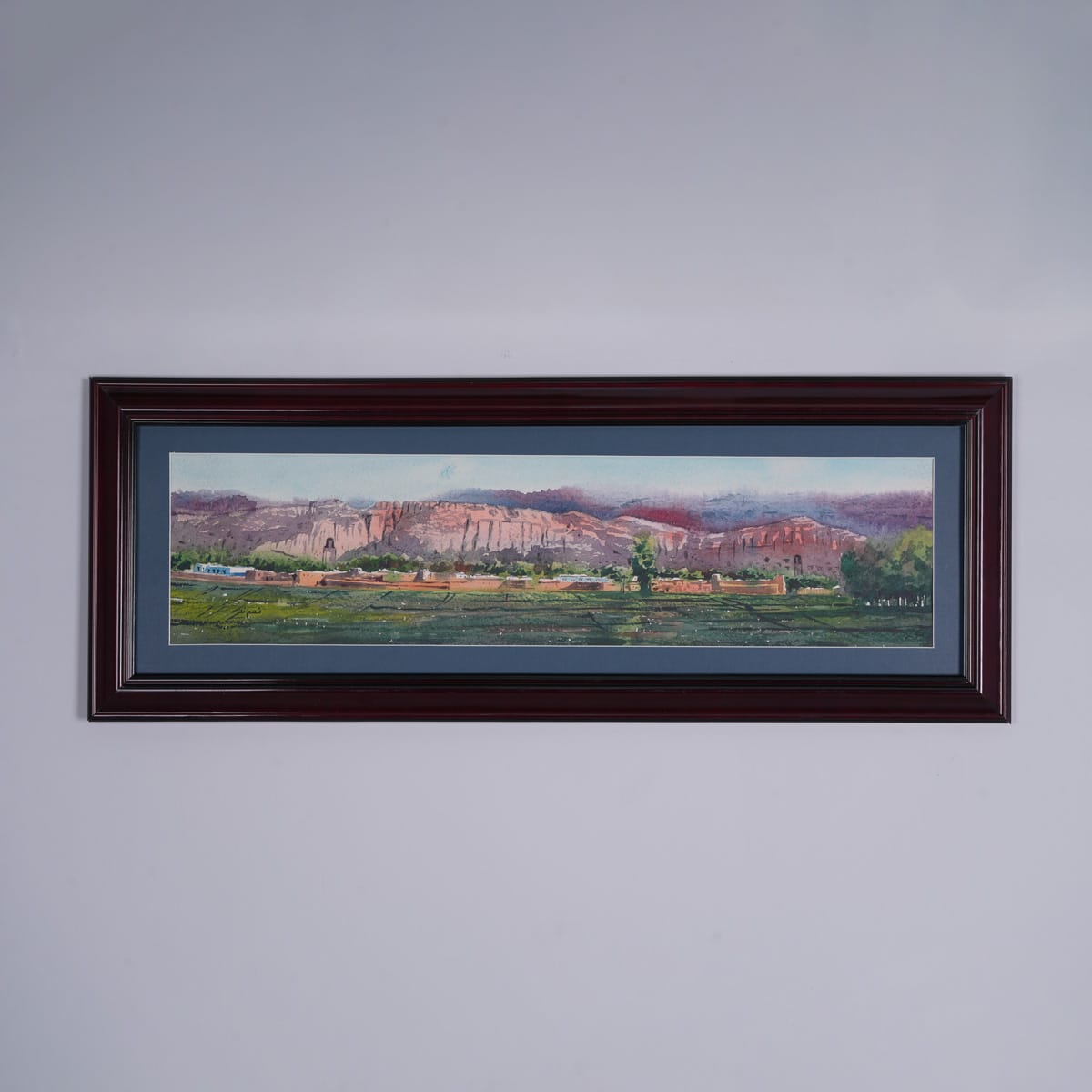 Afghan Kheerman Landscape Watercolor Painting
