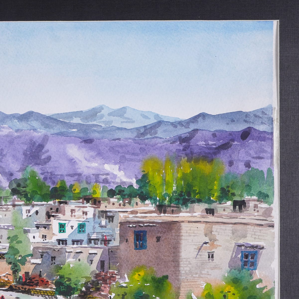 Beautiful Village Watercolor Painting