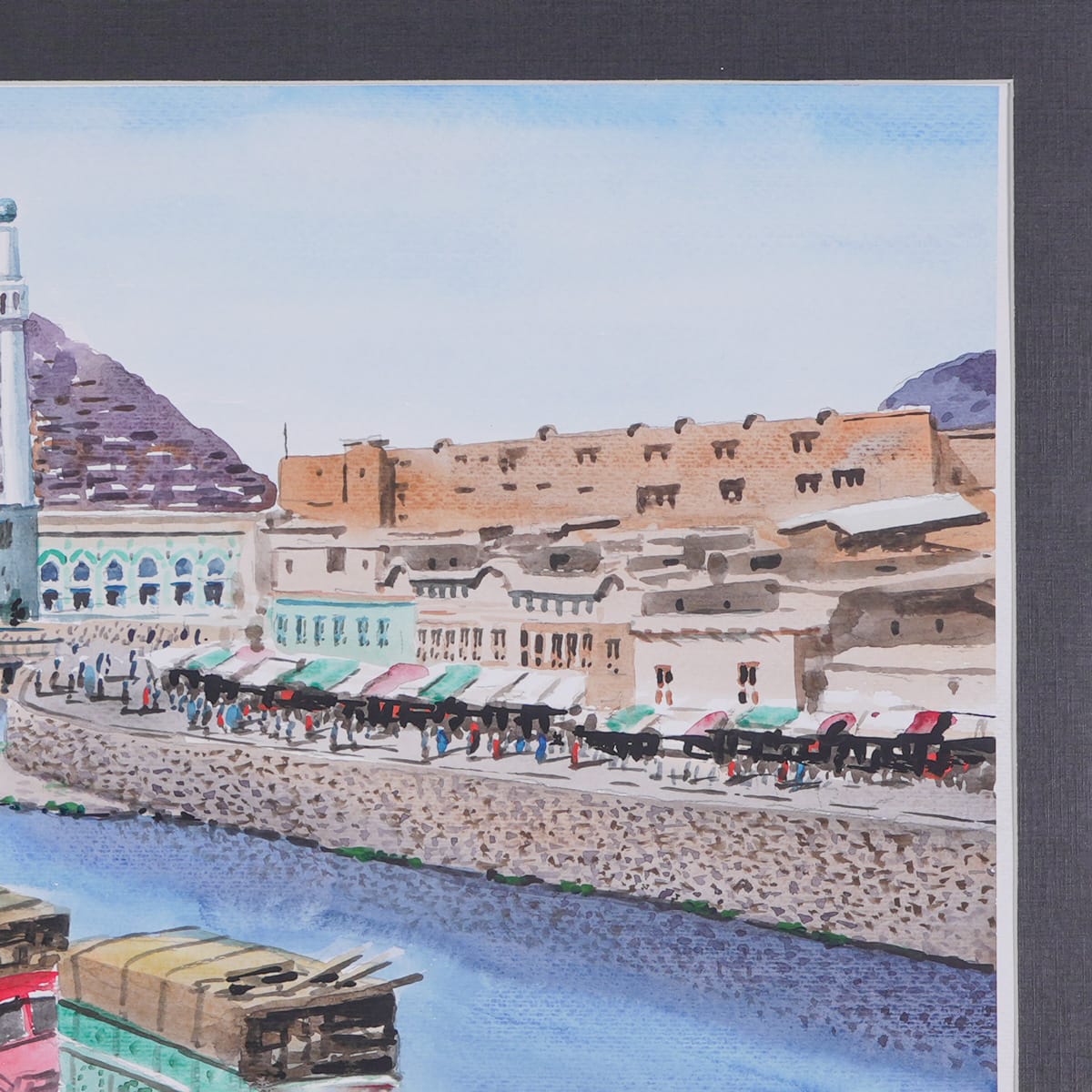 Puli Kheshti Masjid Watercolor Painting