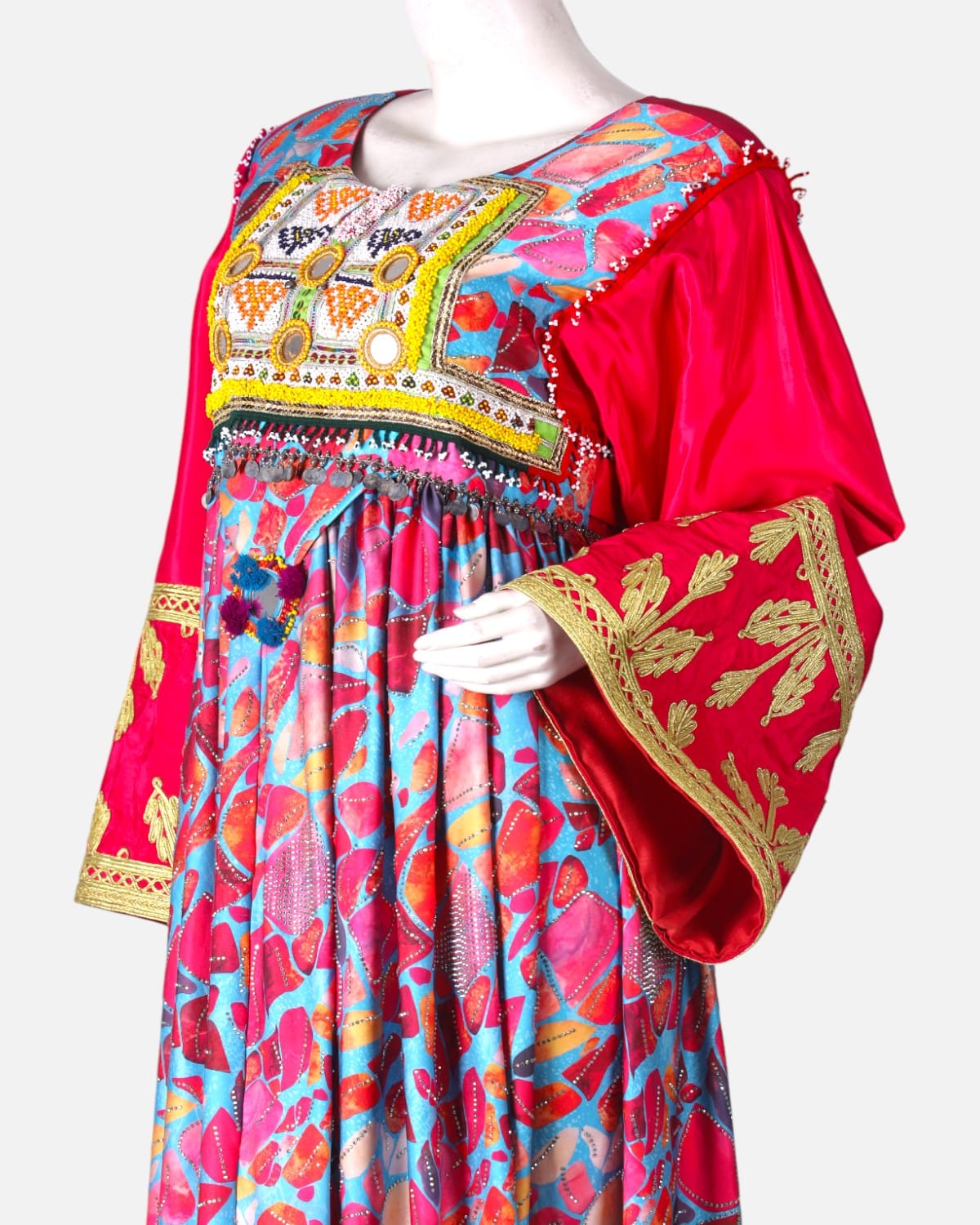 Tajik Traditional Handwoven Dress Afghani