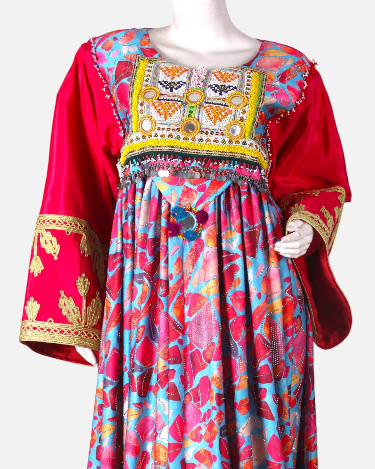 Tajik Traditional Handwoven Dress Afghani
