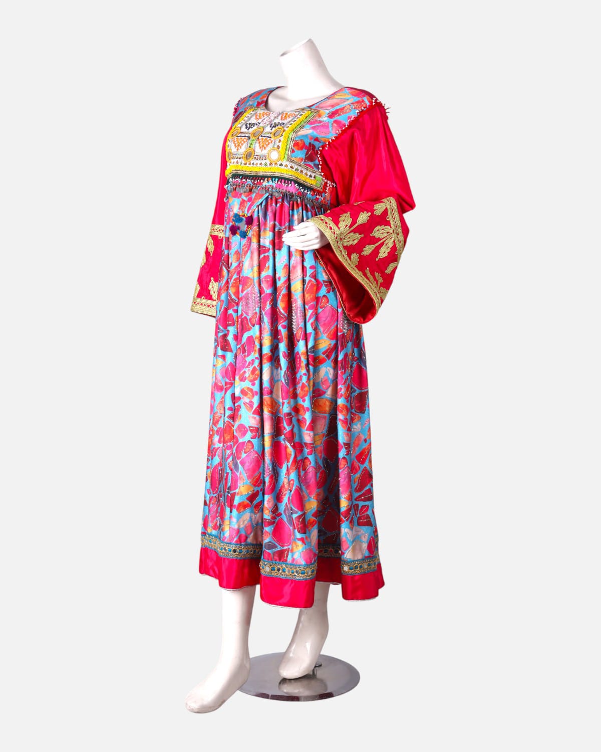 Tajik Traditional Handwoven Dress Afghani