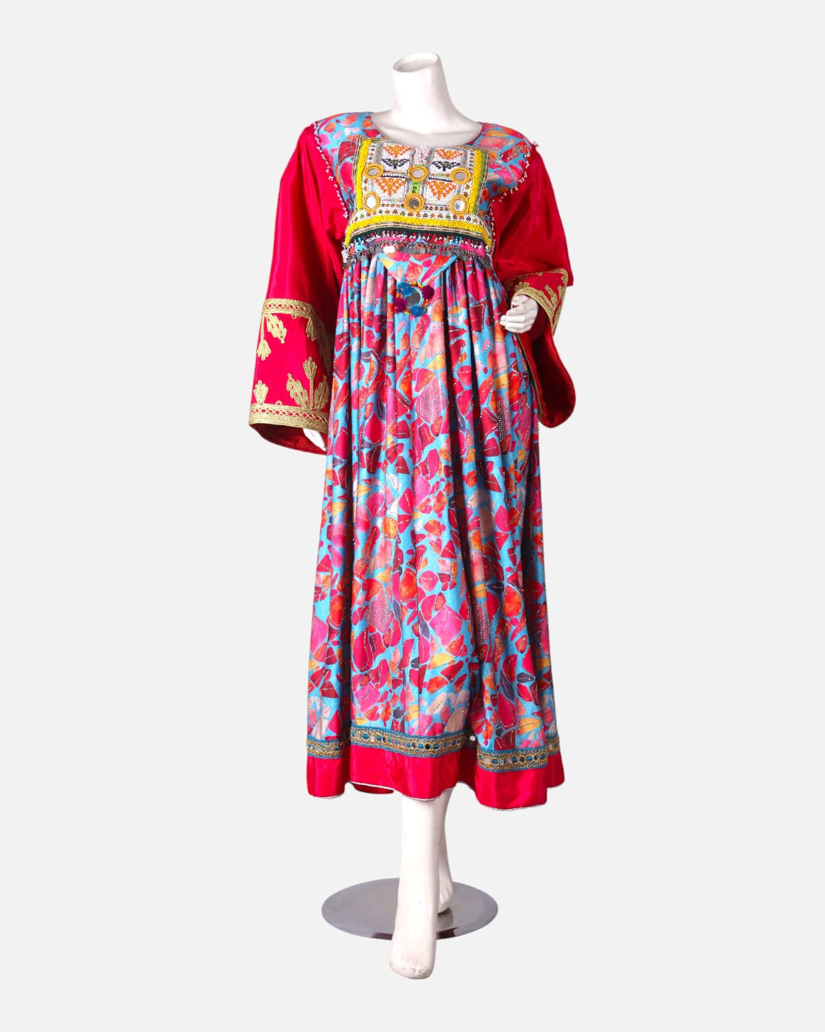 Tajik Traditional Handwoven Dress Afghani