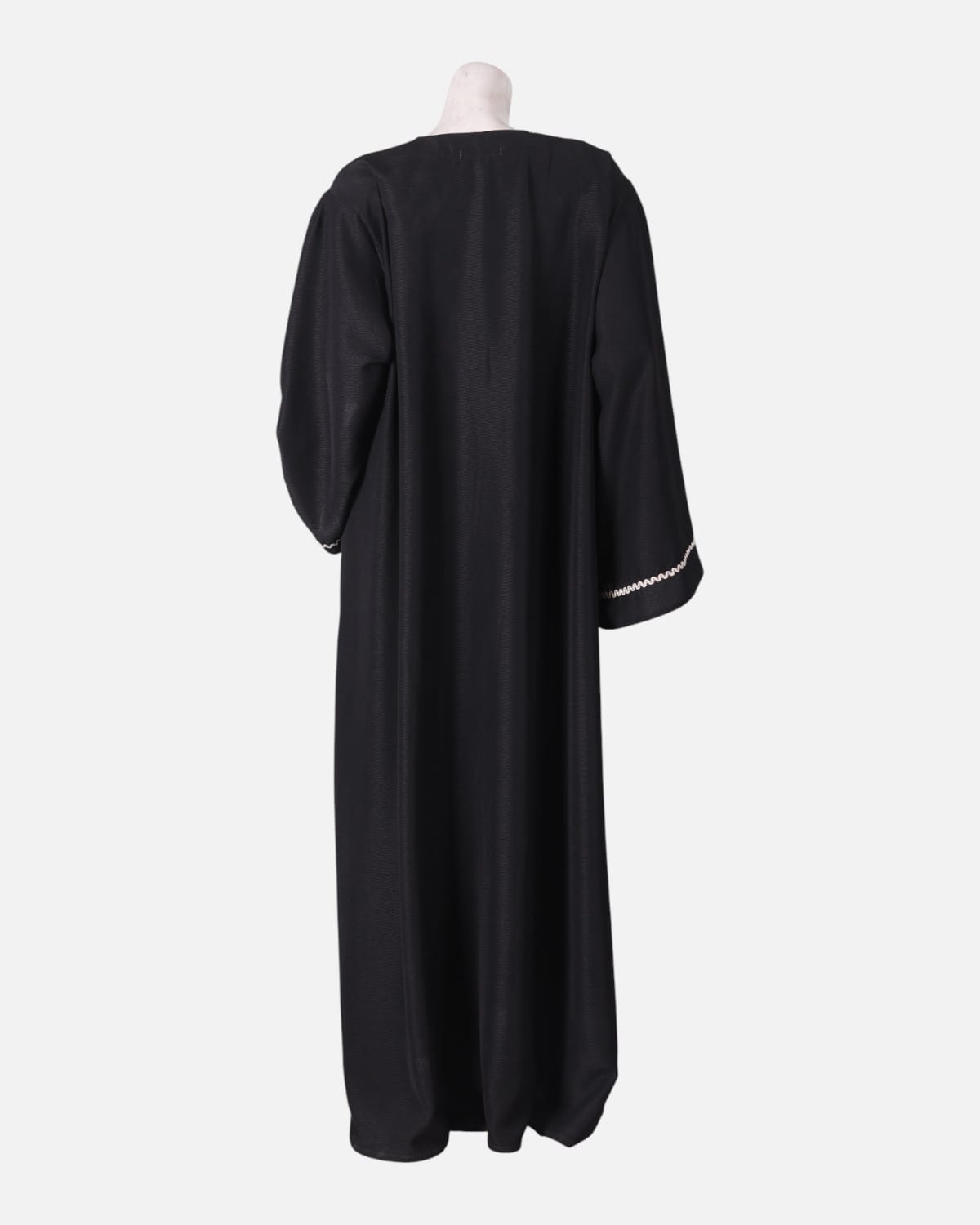Black Embellished Afghan Hijab Dress