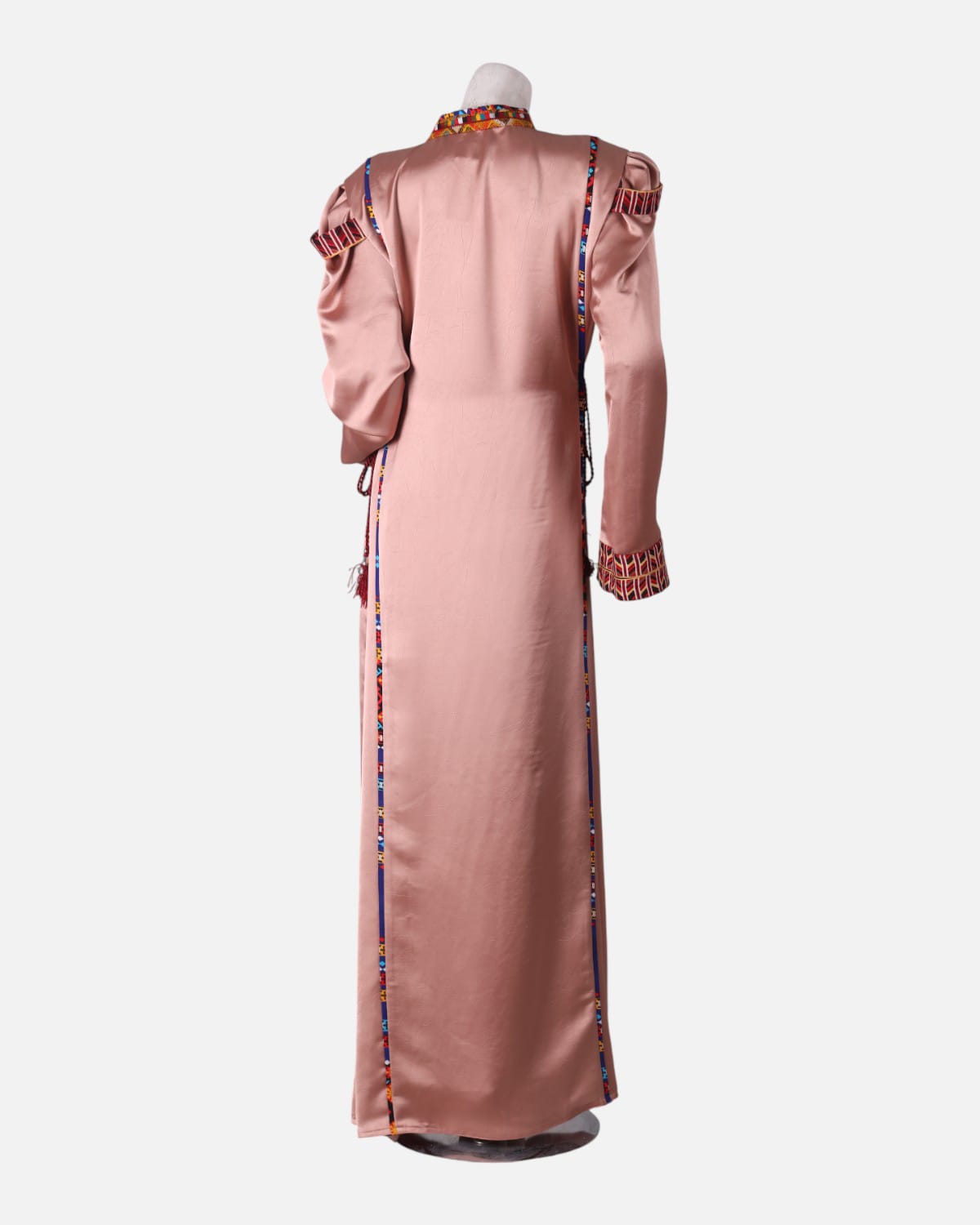 Afghan Satin Embroidered Dress