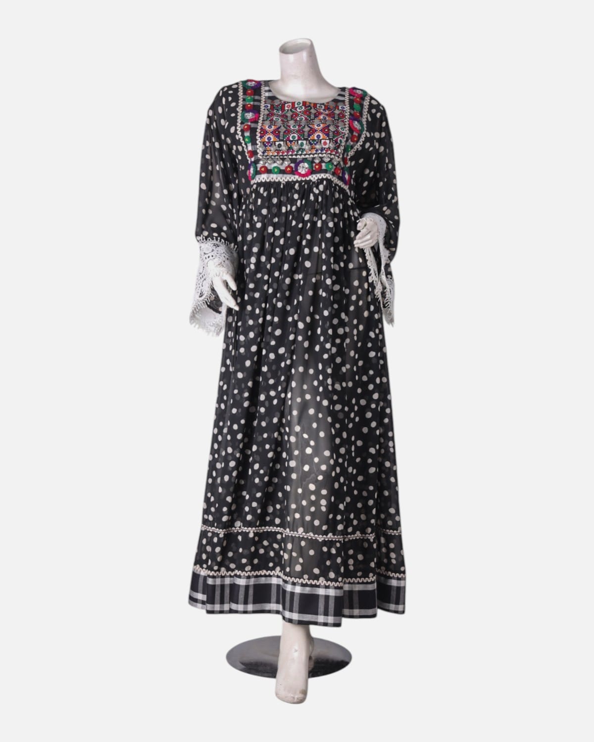 Afghan Hand Embroidered Lightweight Dress