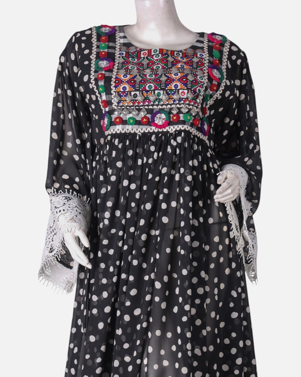 Afghan Hand Embroidered Lightweight Dress