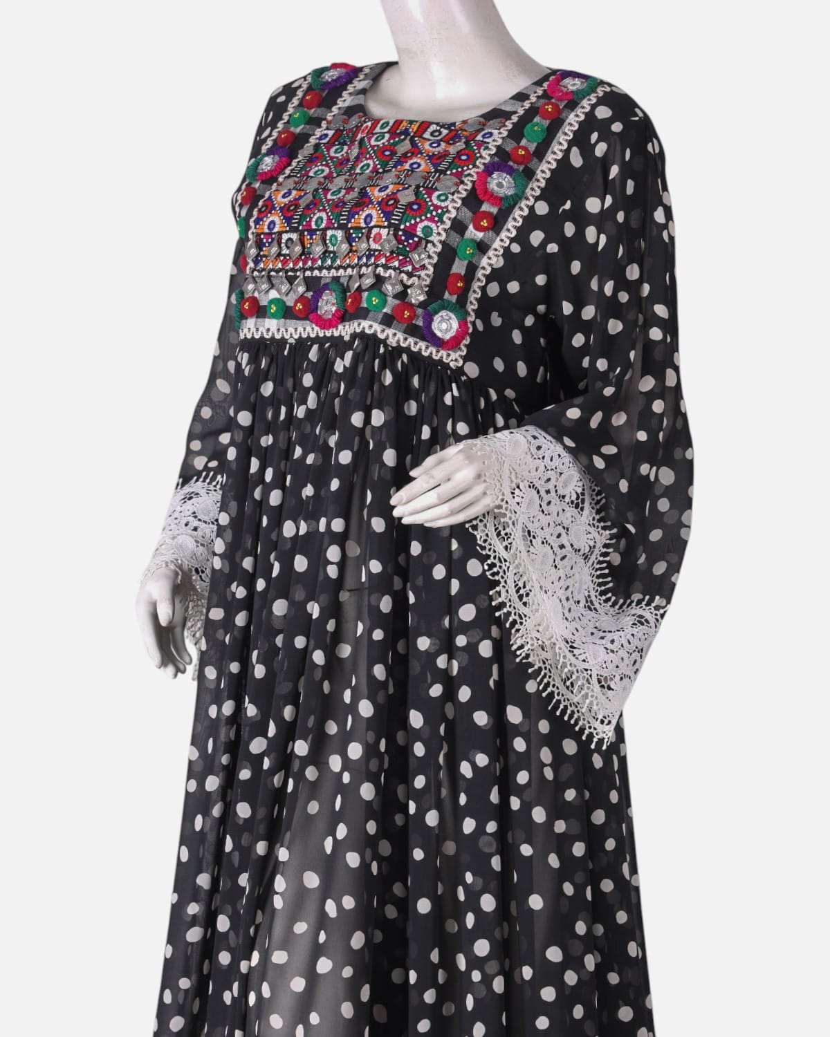 Afghan Hand Embroidered Lightweight Dress