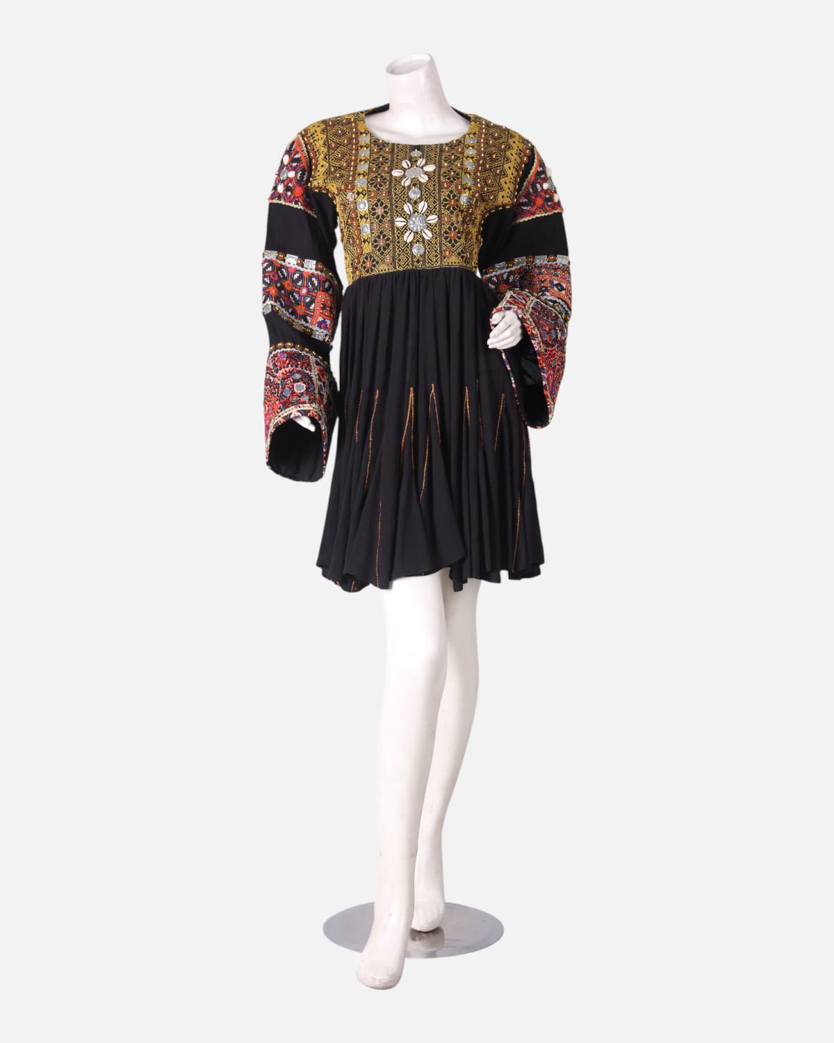 Noristani Design Crinkle Fabric Dress