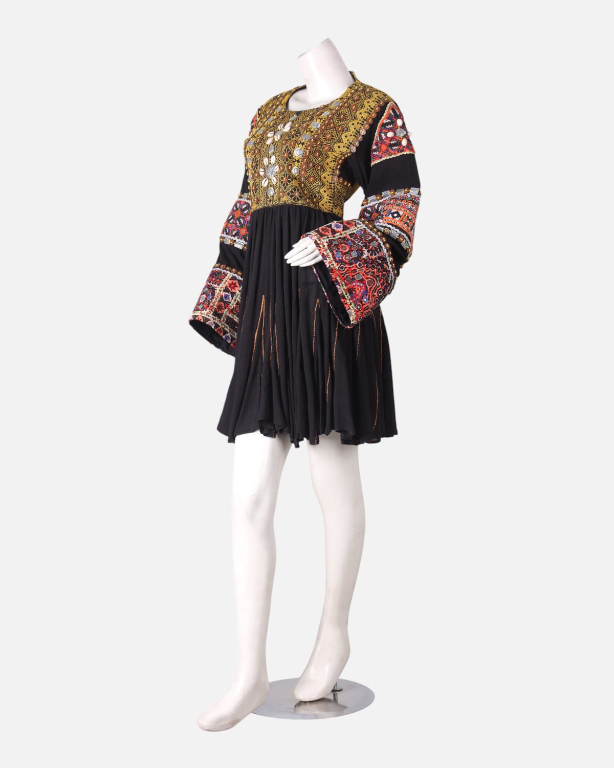 Noristani Design Crinkle Fabric Dress