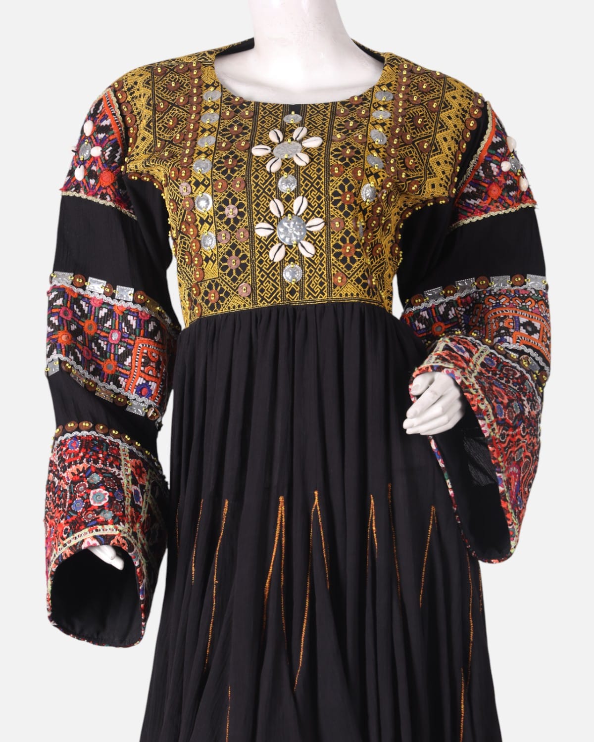 Noristani Design Crinkle Fabric Dress