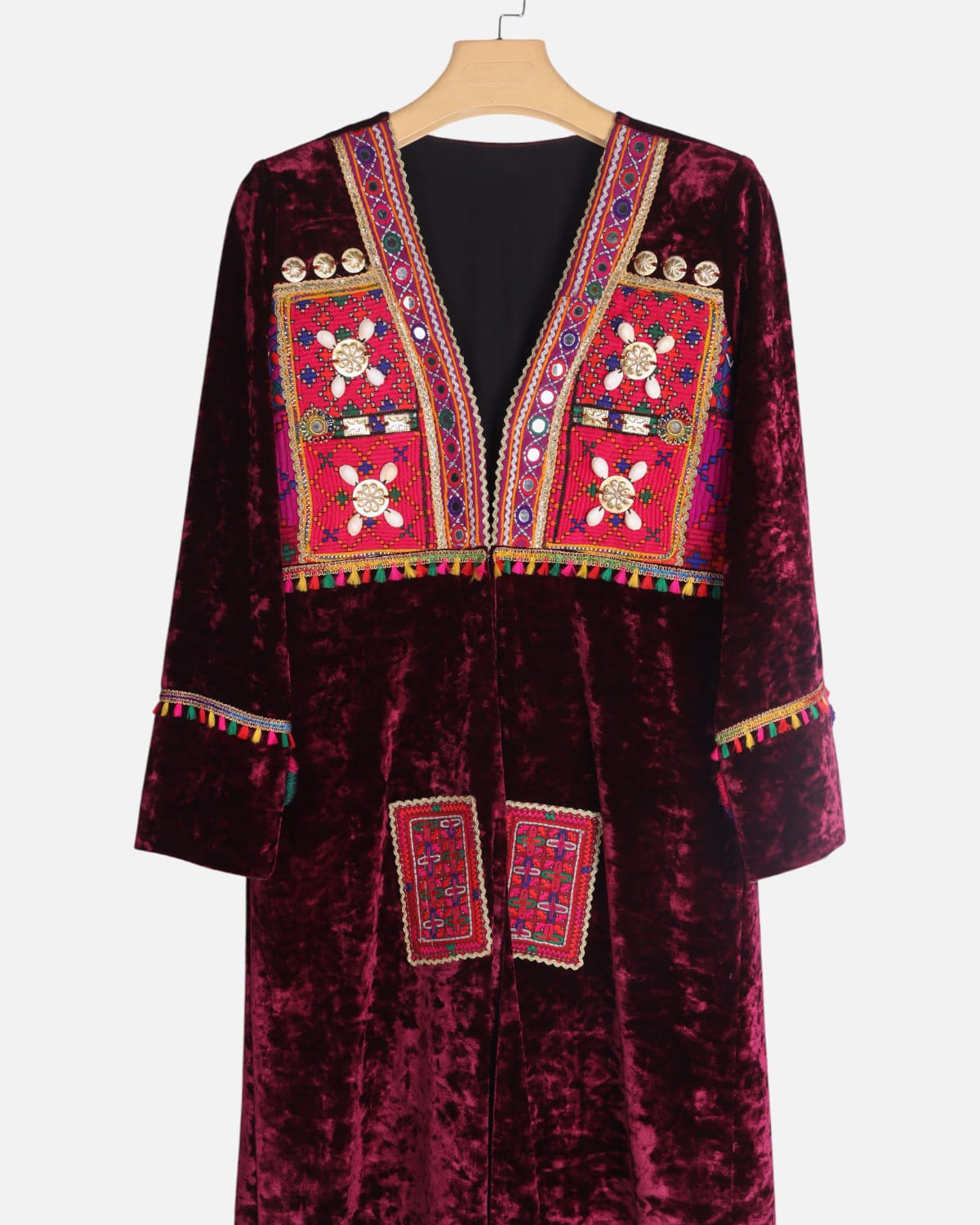 Velvet Afghan Dress Traditional