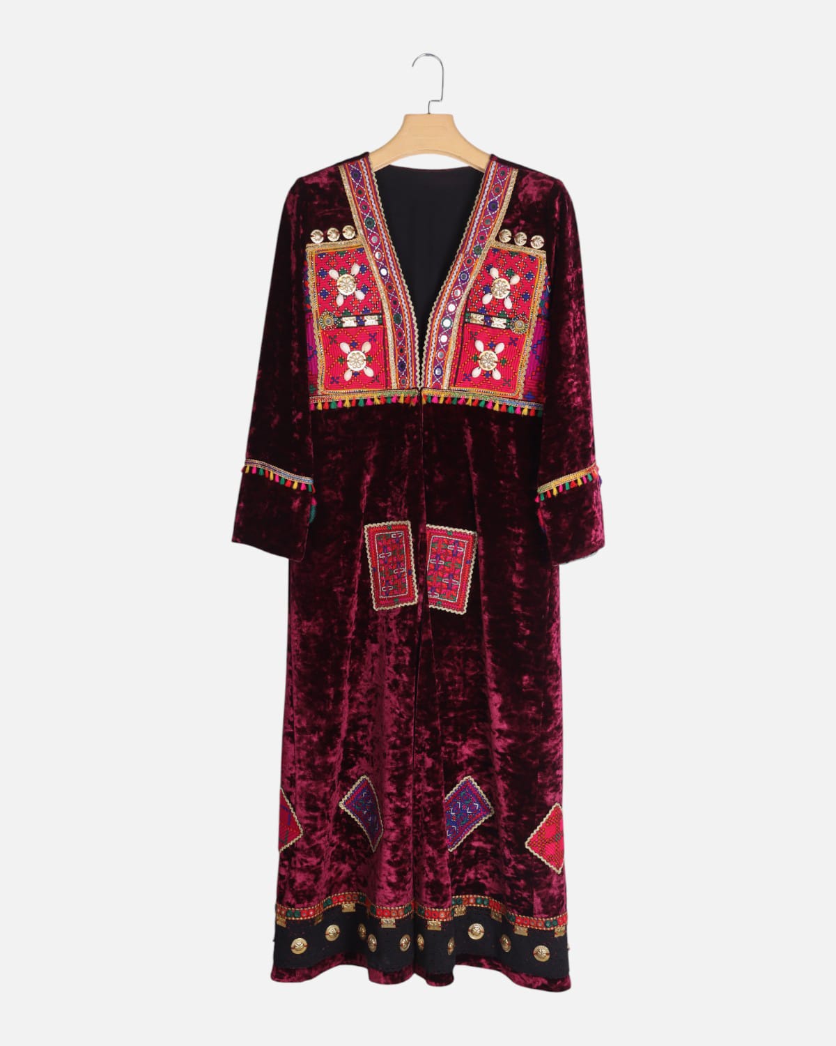 Velvet Afghan Dress Traditional