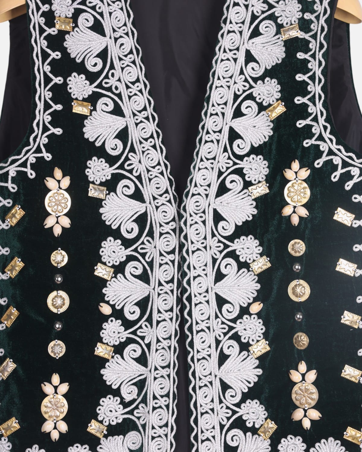 Afghan Velvet Men's Embroidered Vest