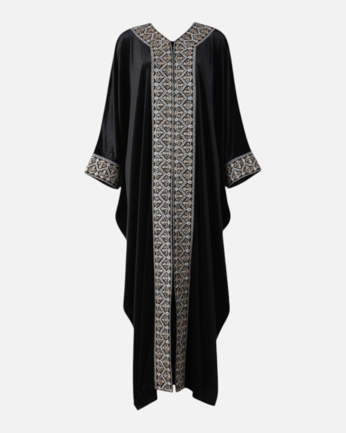 Afghan Velvet Traditional Embroidered Dress