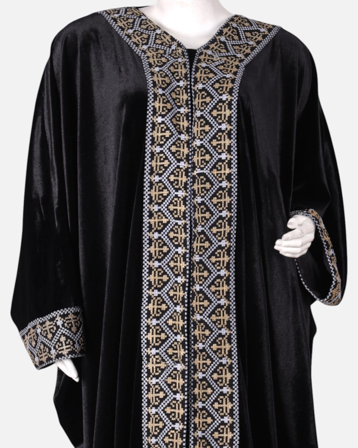 Afghan Velvet Traditional Embroidered Dress