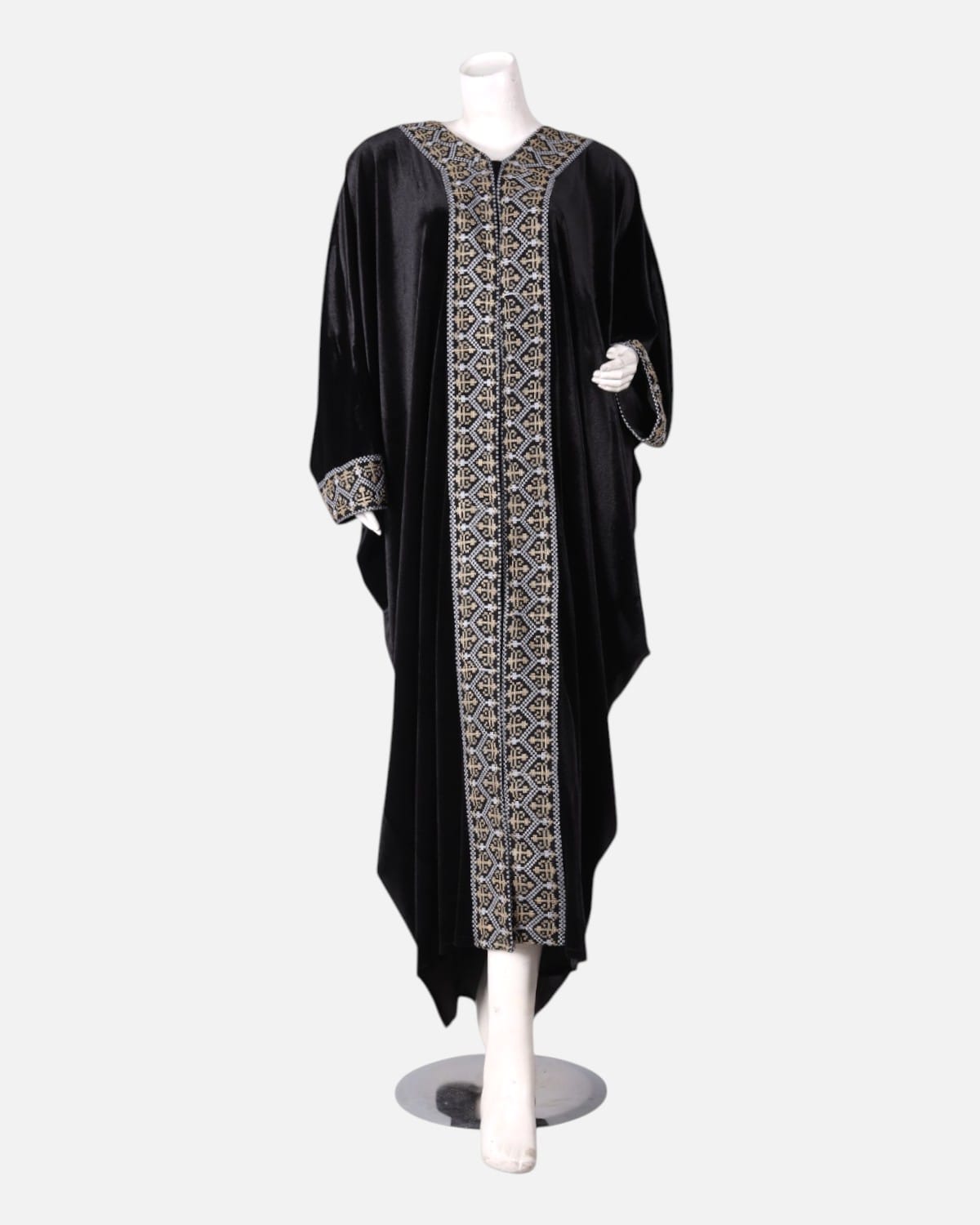 Afghan Velvet Traditional Embroidered Dress