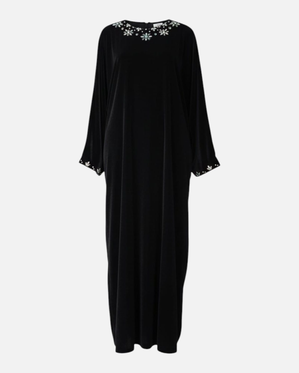 Traditional Afghan Velvet Dress with Embroidery
