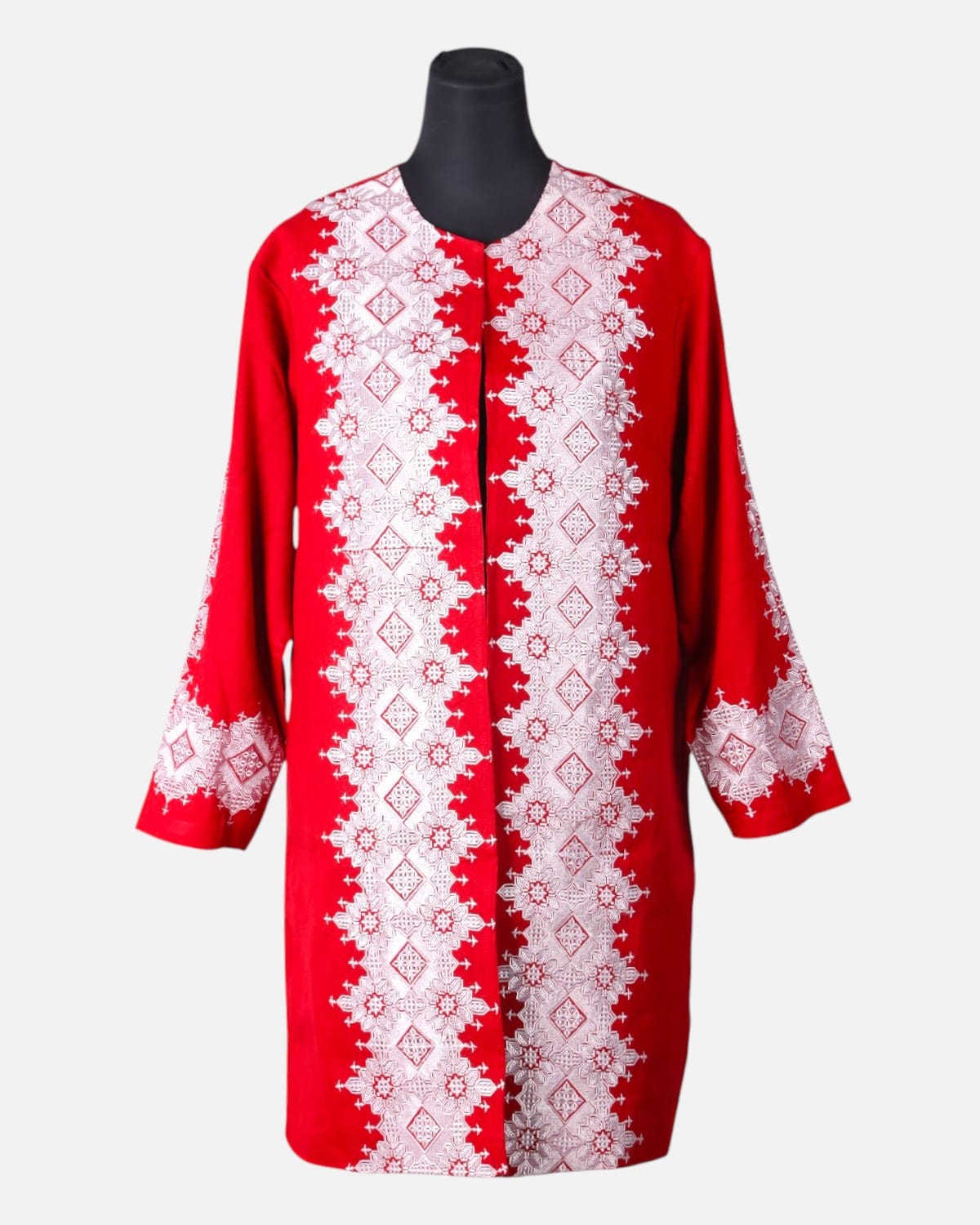 Afghan Traditional Embroidered red Dress