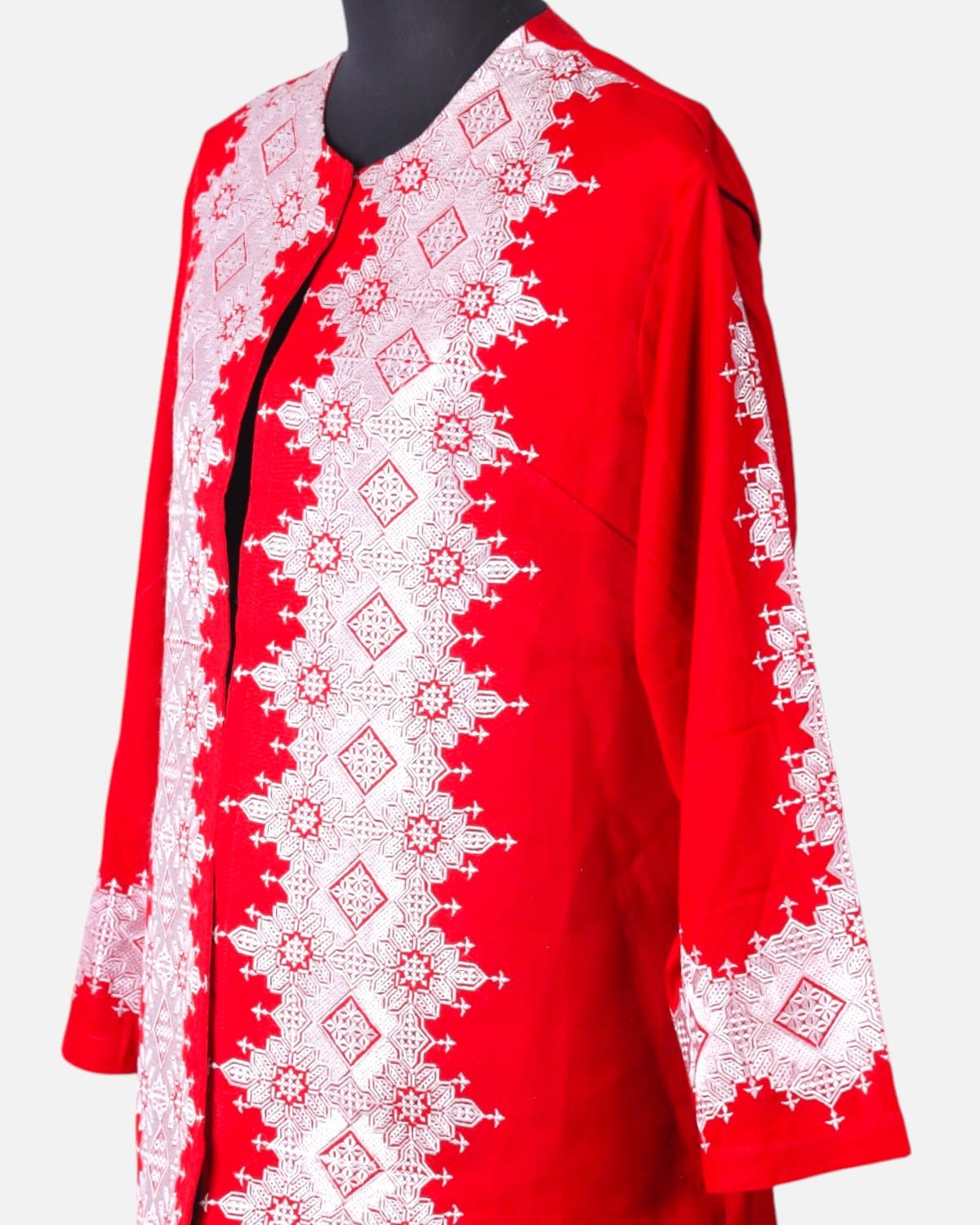 Afghan Traditional Embroidered red Dress