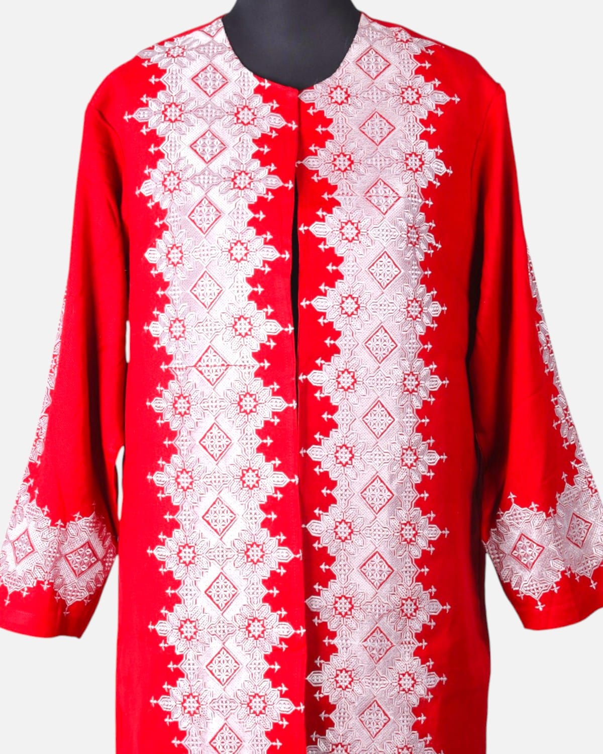 Afghan Traditional Embroidered red Dress