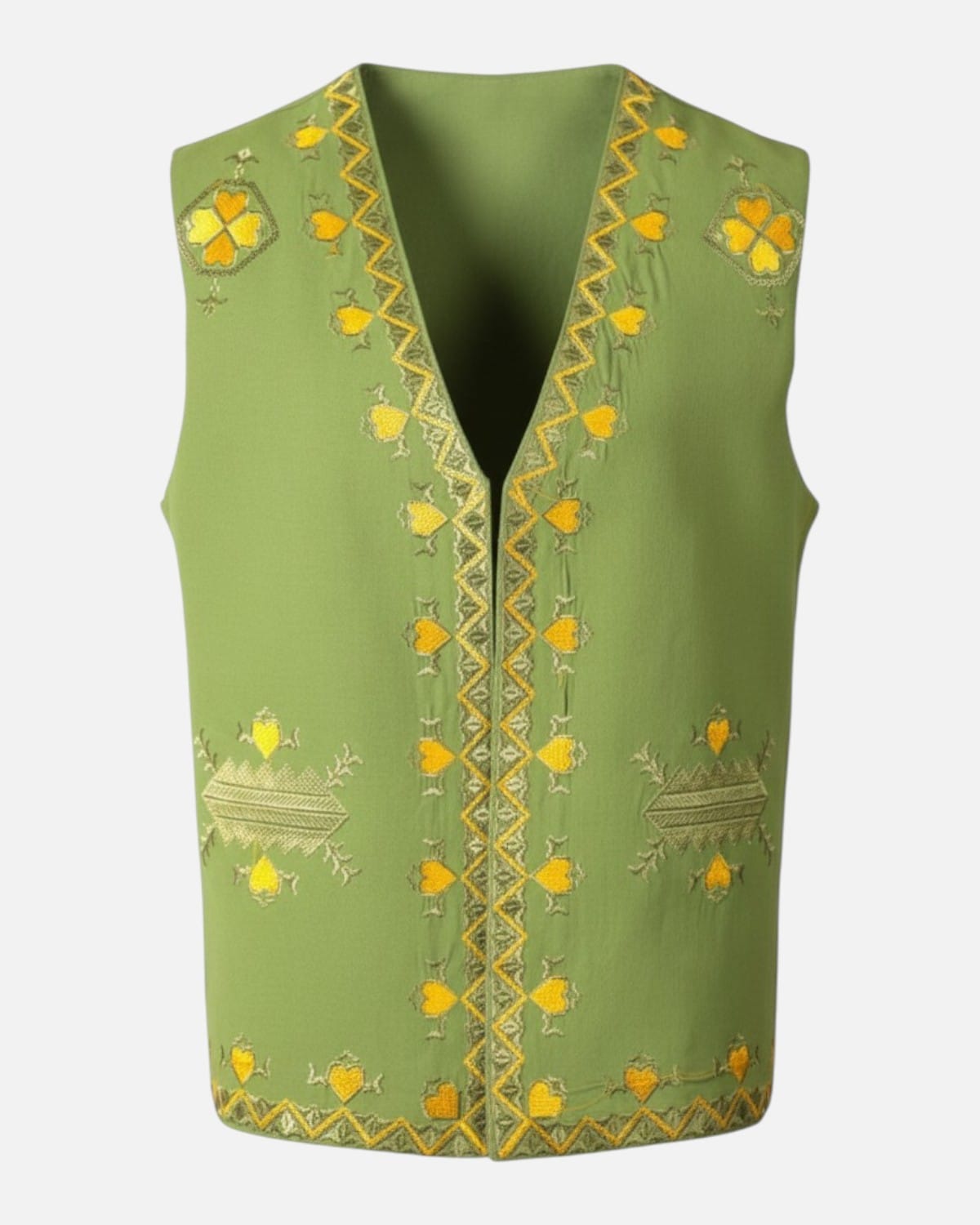 Afghan Traditional Vest and Cap Set