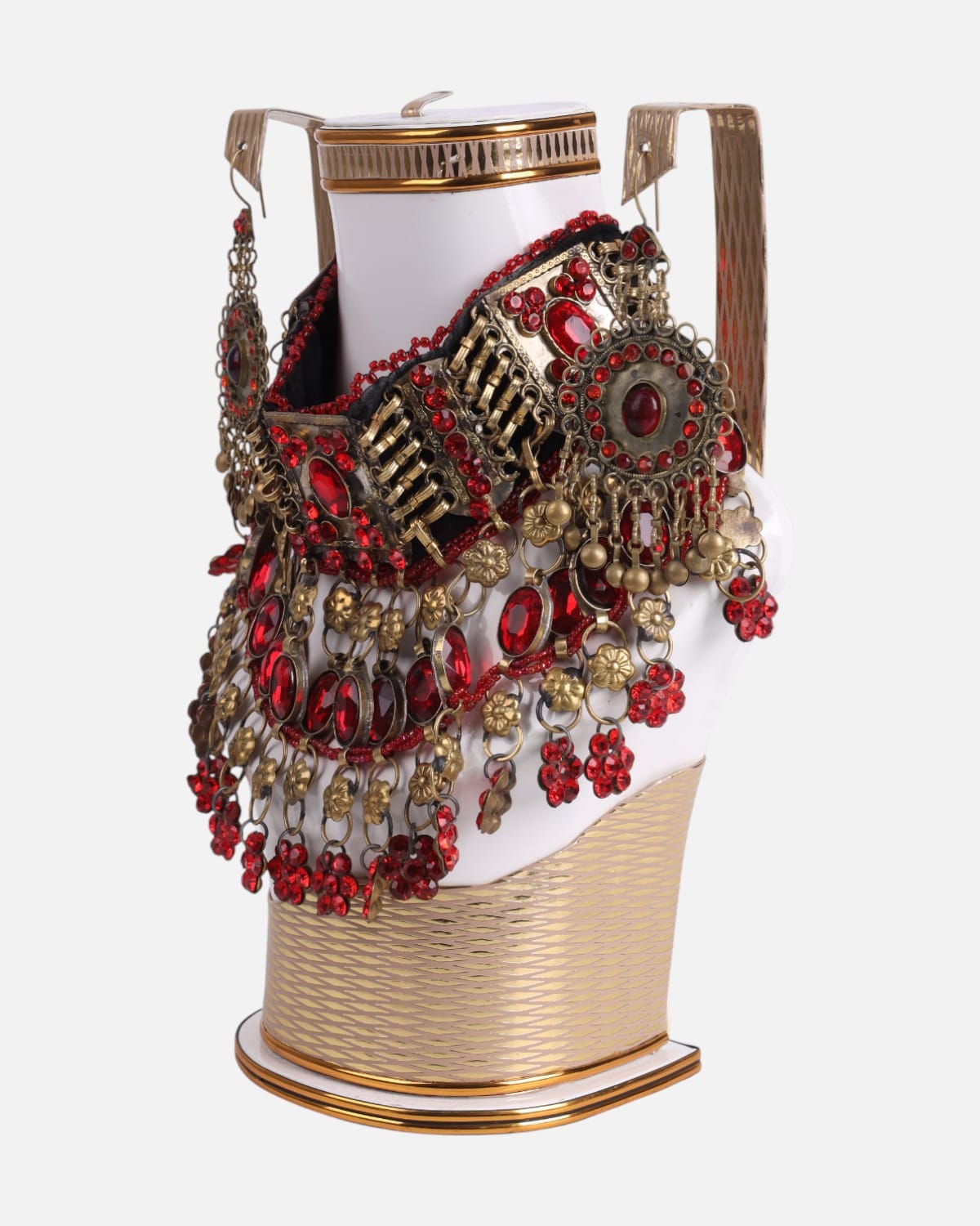 Afghan jewellery set Unique Glass Agate Stones