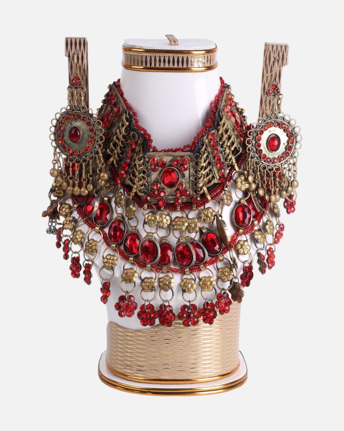 Afghan jewellery set Unique Glass Agate Stones