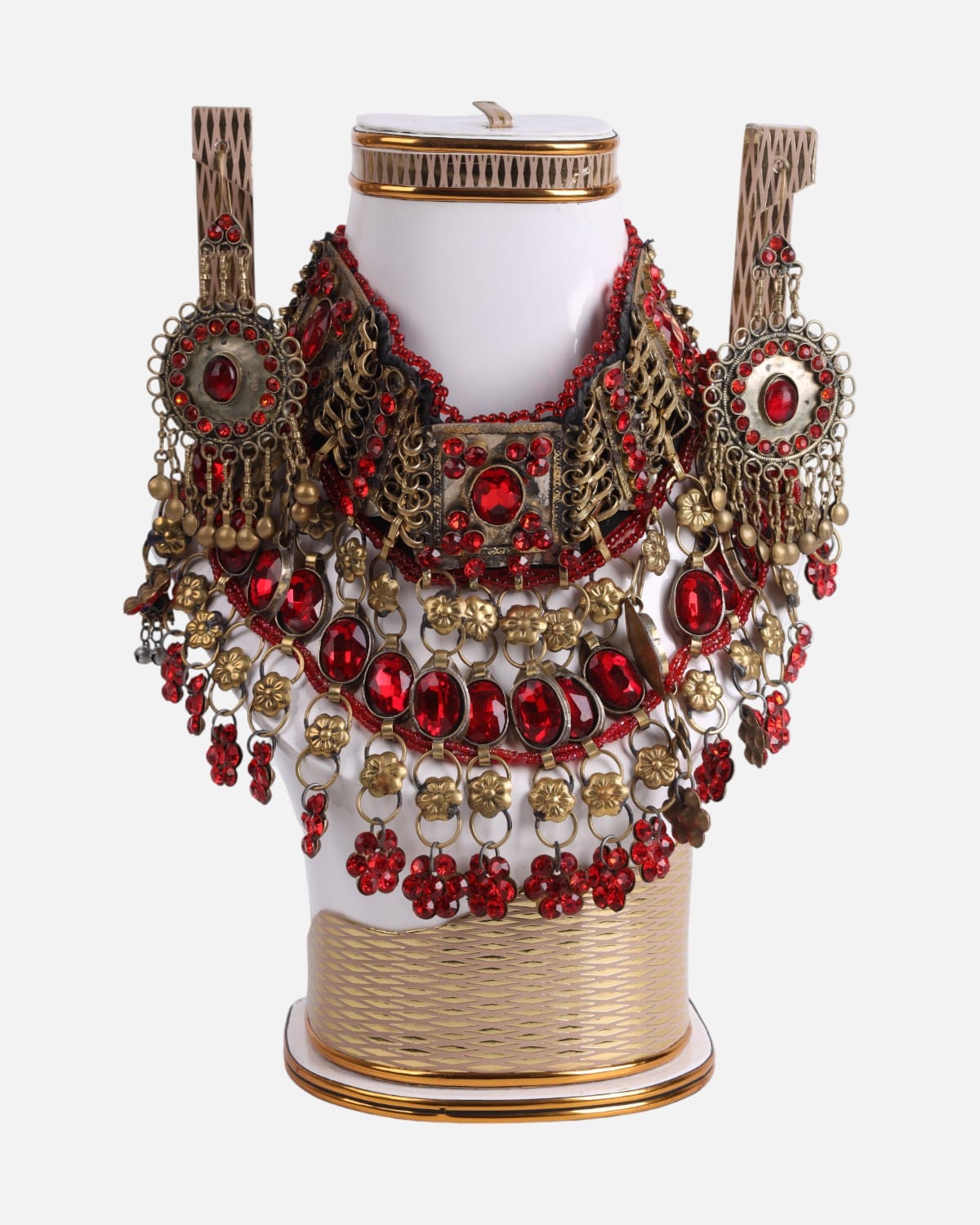 Afghan jewellery set Unique Glass Agate Stones