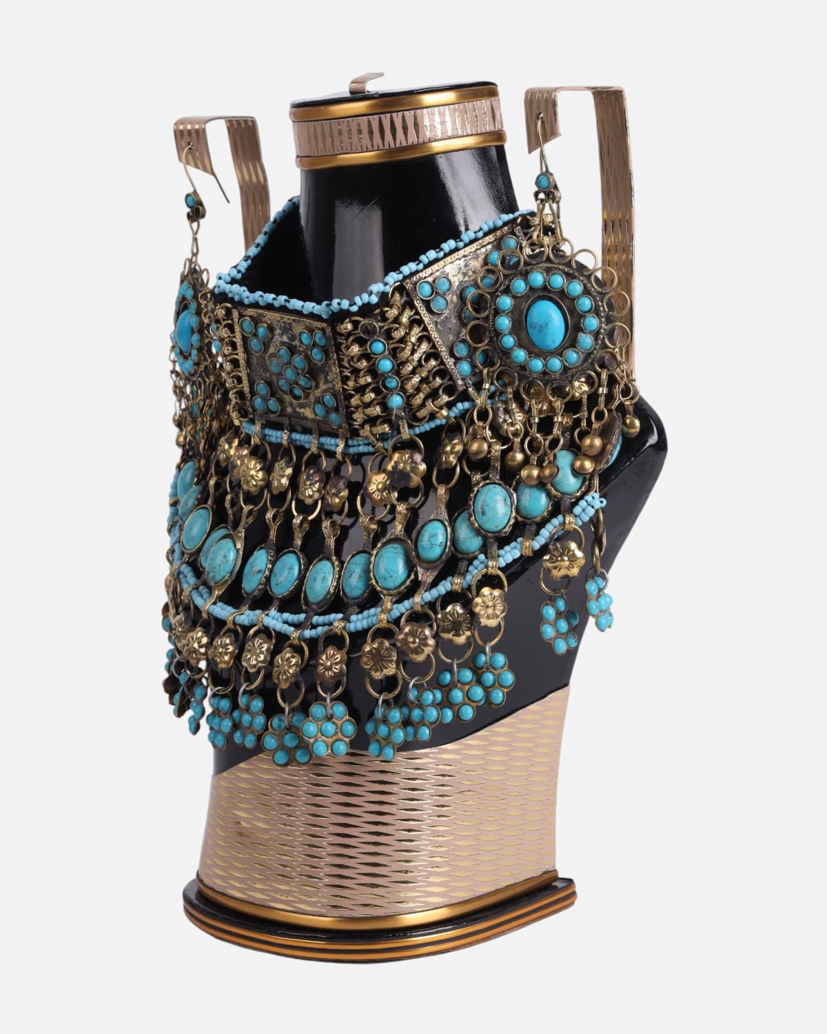 Afghan Traditional Turquoise Jewelry Set