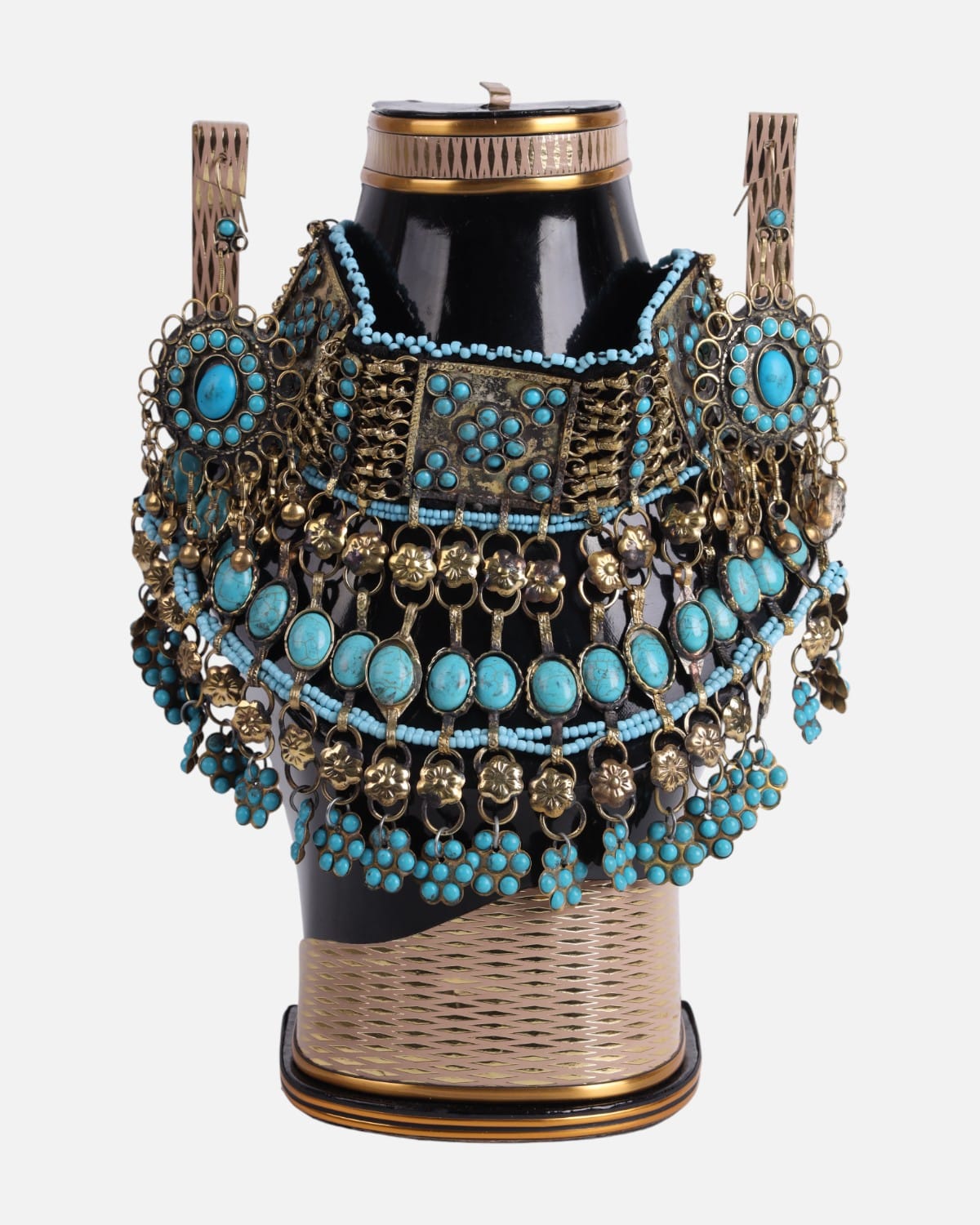 Afghan Traditional Turquoise Jewelry Set