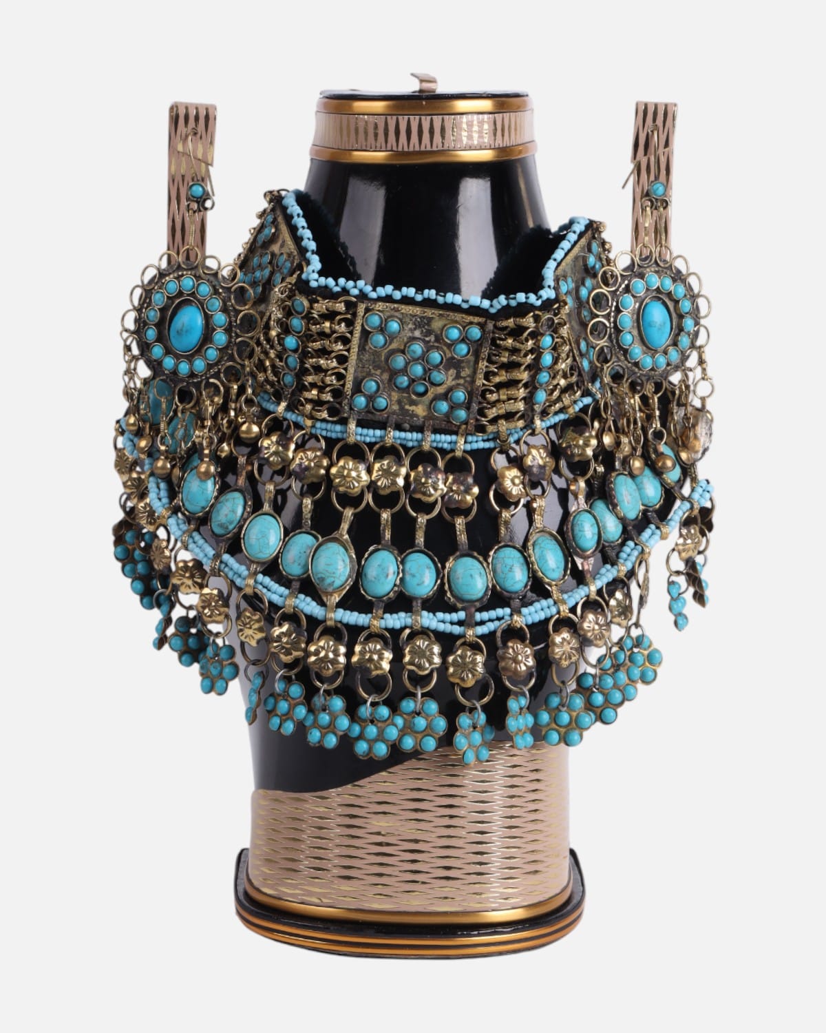 Afghan Traditional Turquoise Jewelry Set