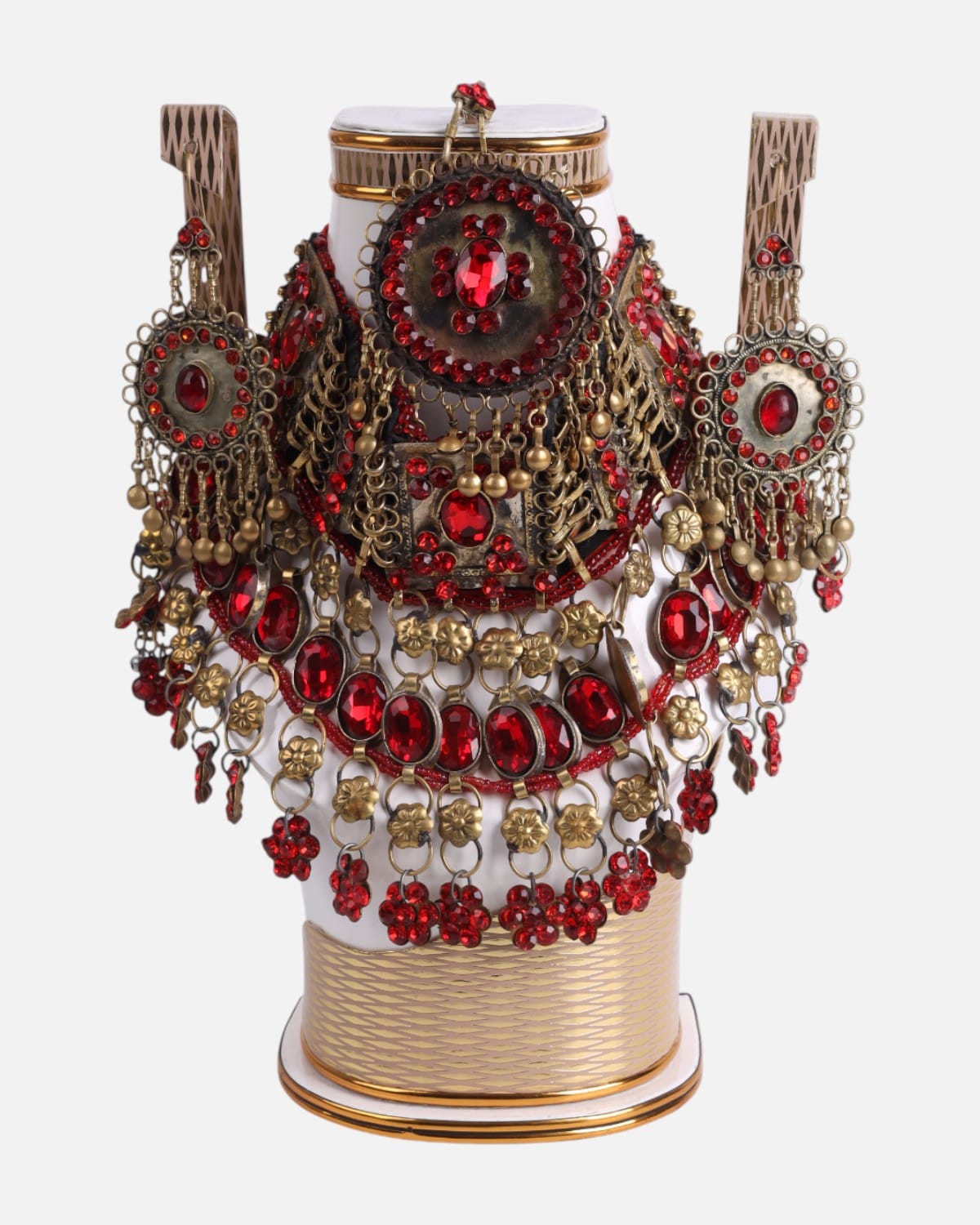 Afghan Traditional Red Jewelry Set