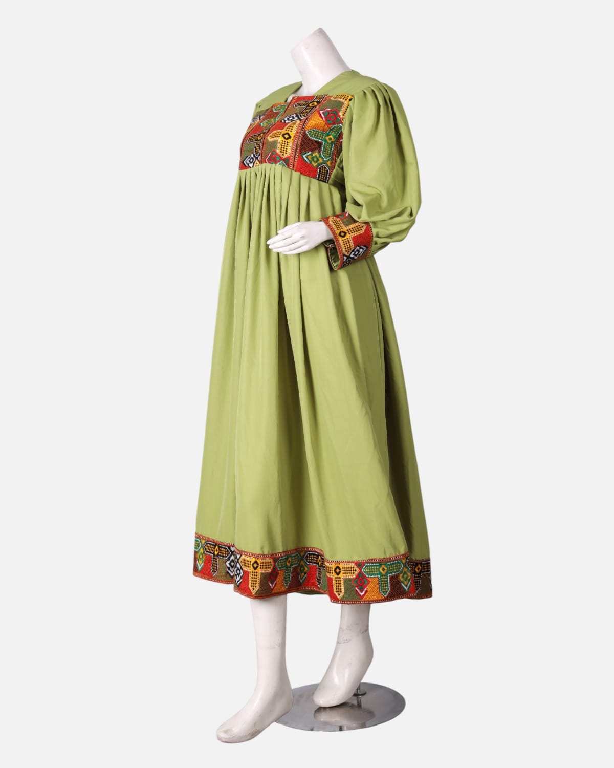 Afghan Simple Silk Dress