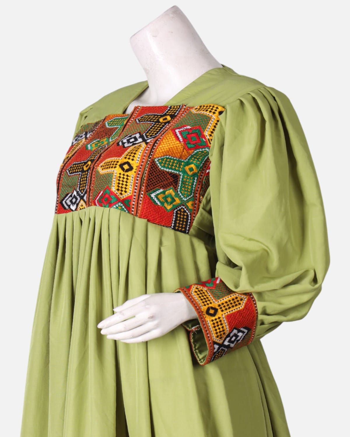 Afghan Simple Silk Dress