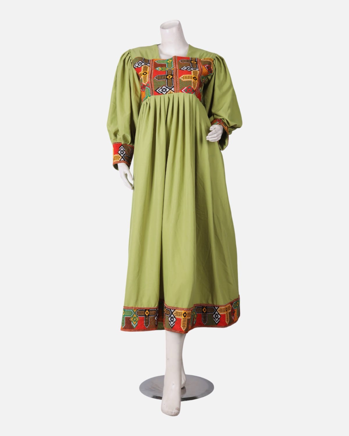 Afghan Simple Silk Dress