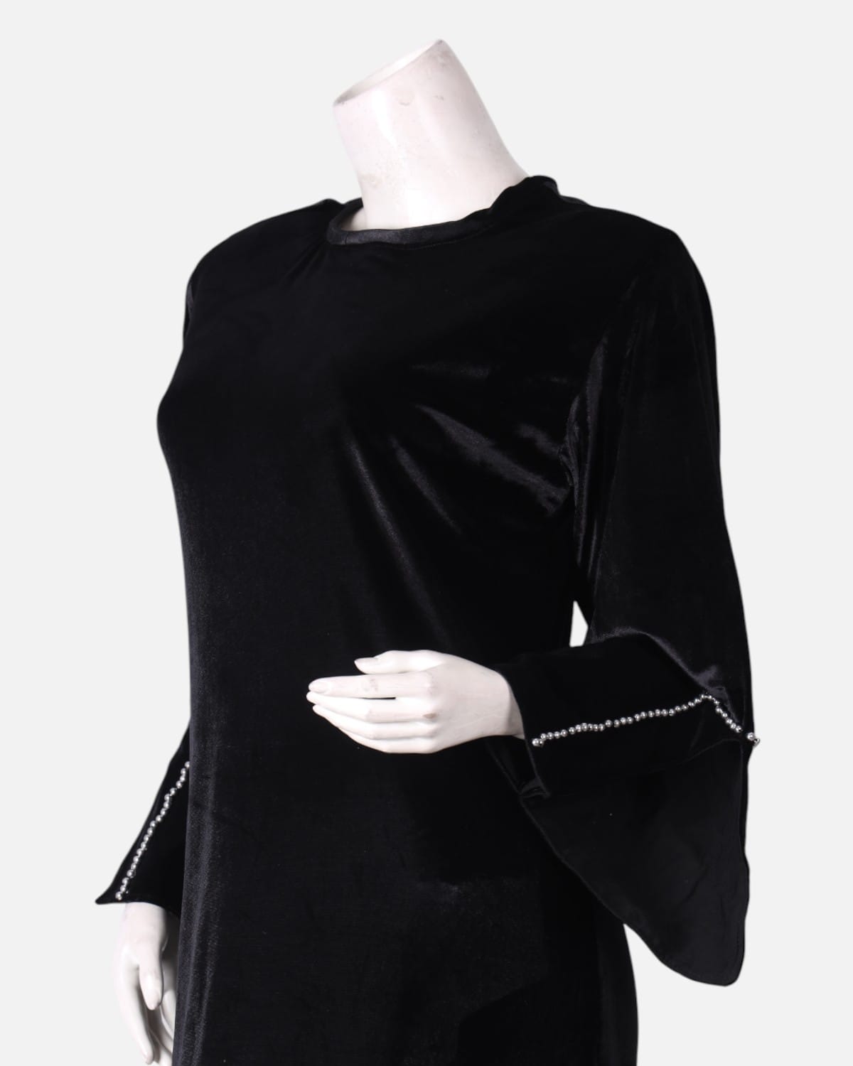 Velvet Dress with Handwork