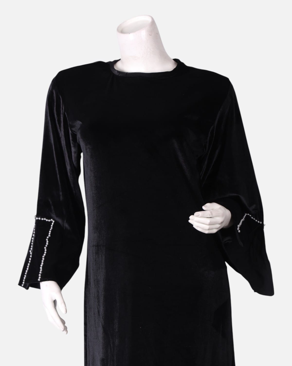 Velvet Dress with Handwork