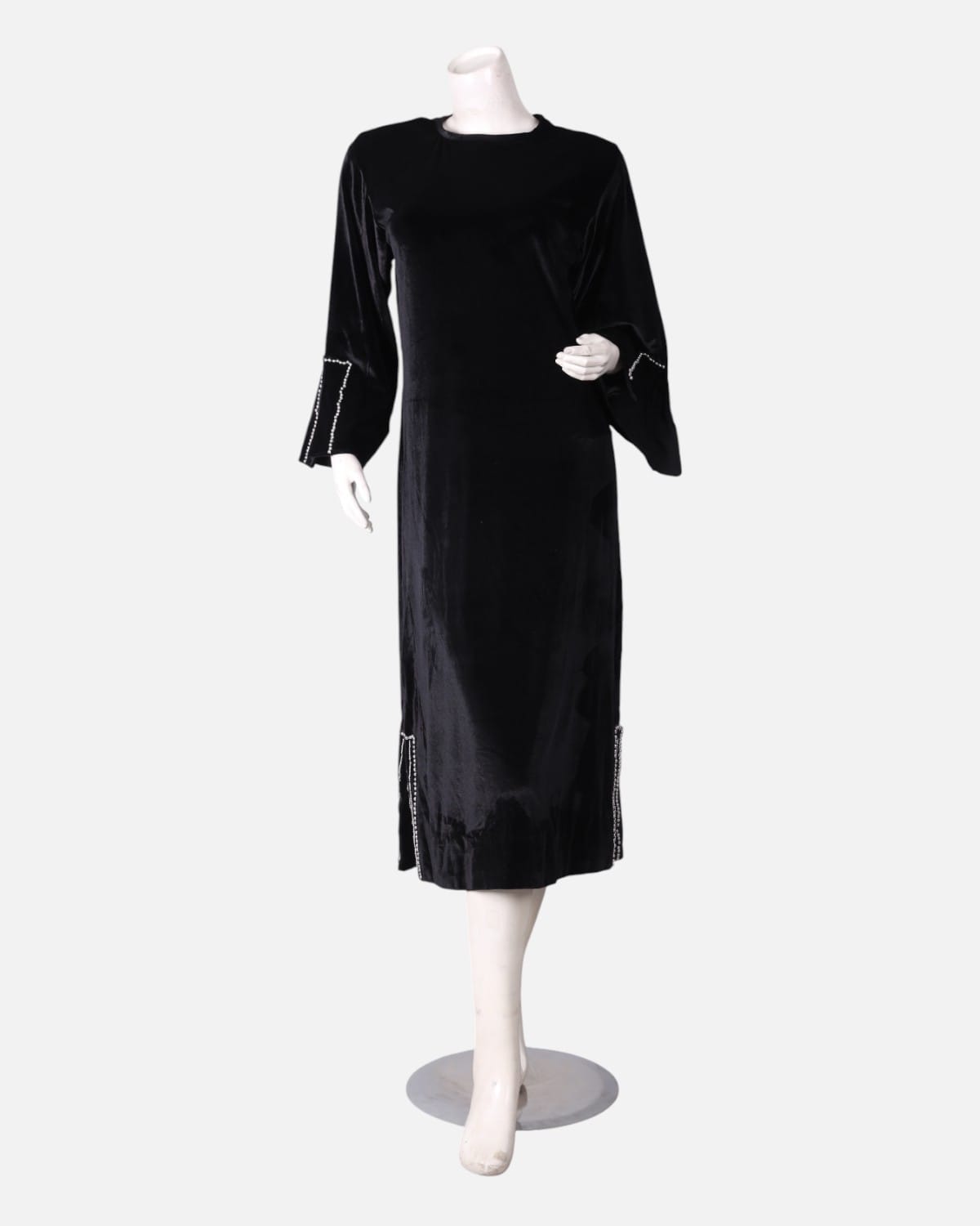 Velvet Dress with Handwork