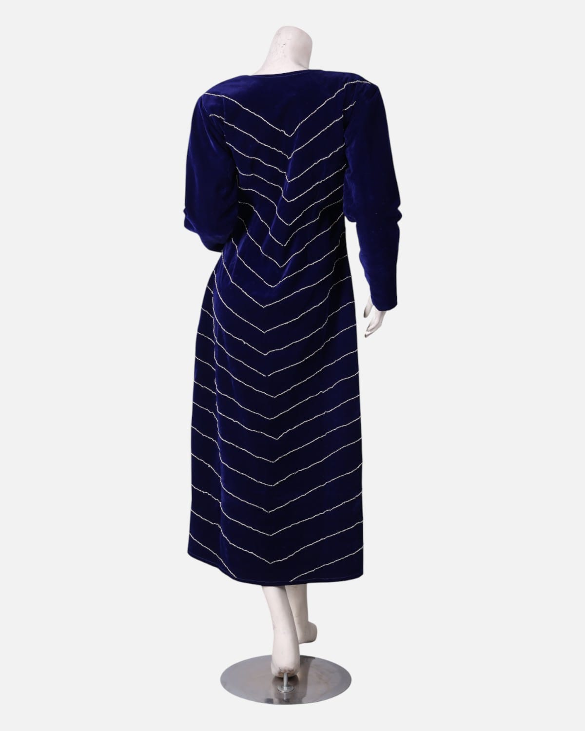 Handcrafted Velvet Mori Dress