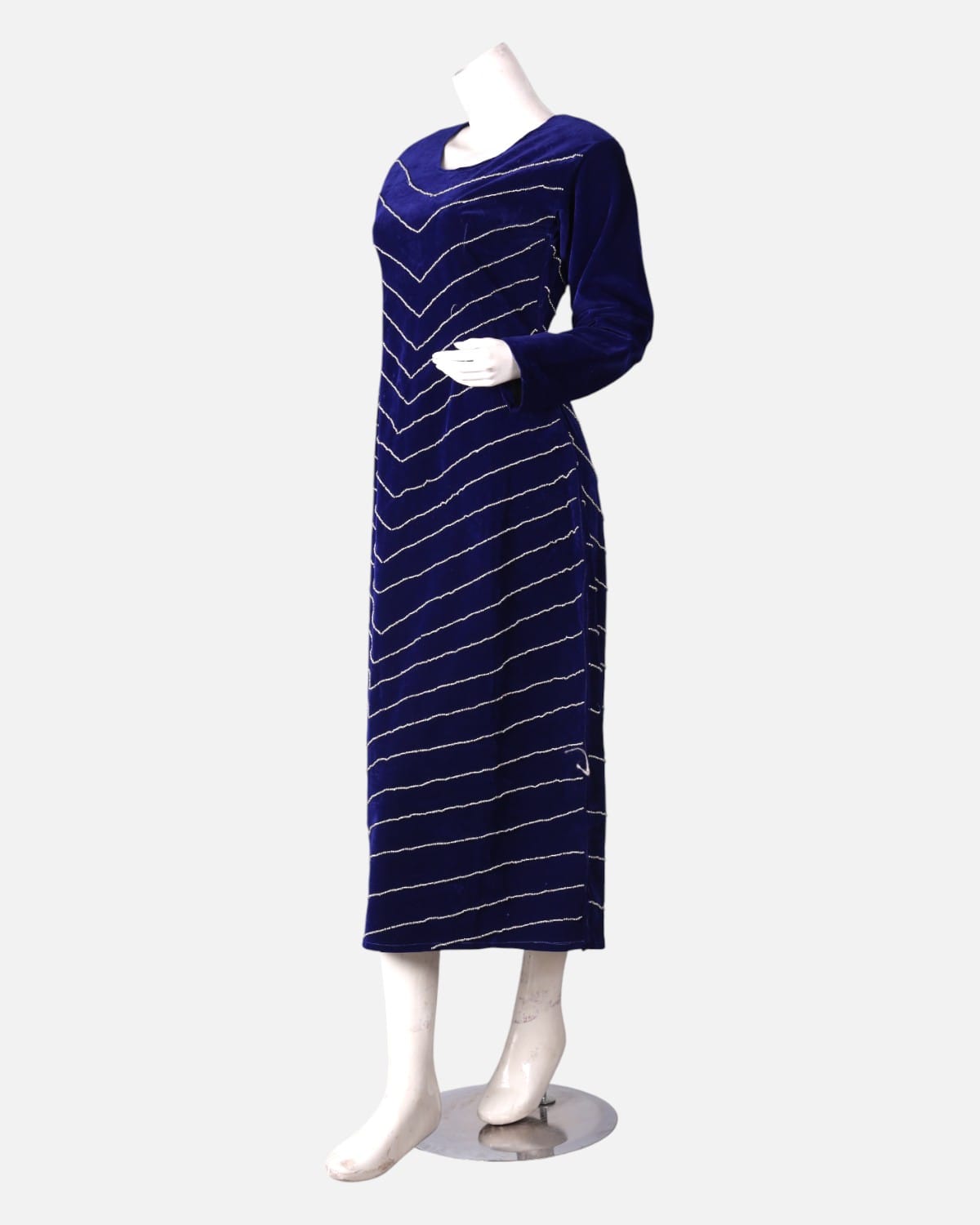 Handcrafted Velvet Mori Dress