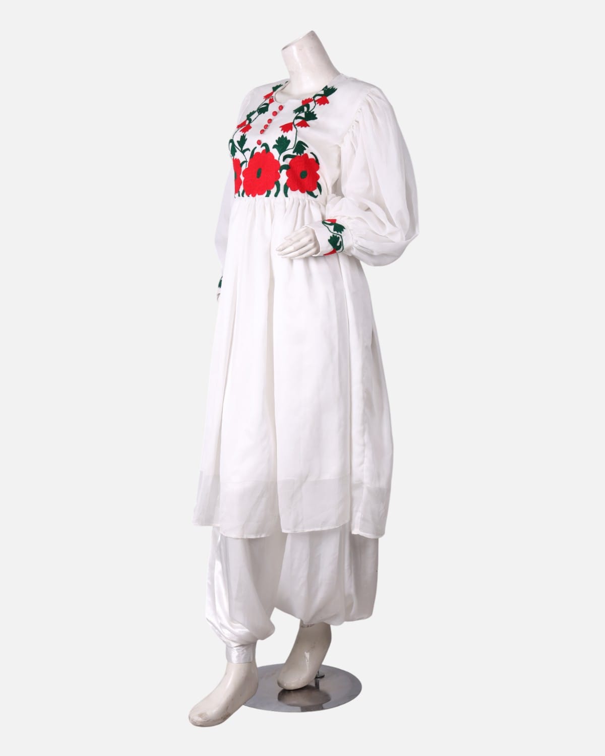 Hazara Handcrafted Dress with Pants and Shawl