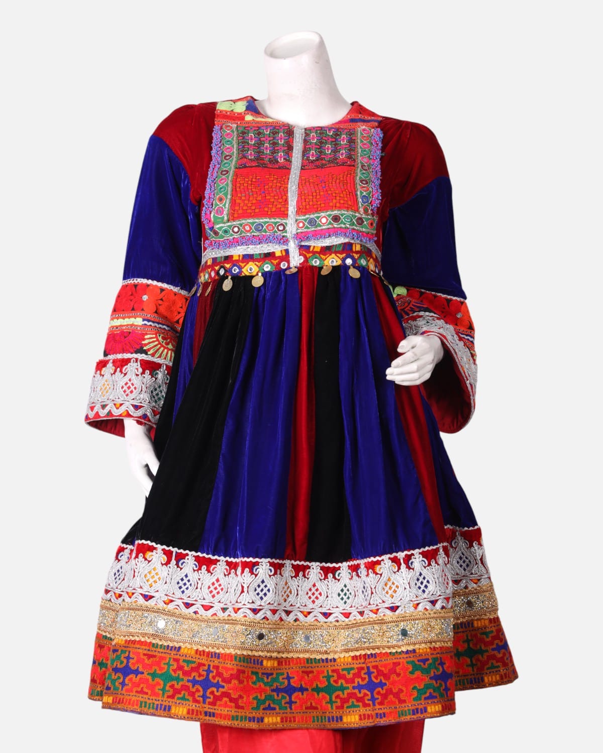 Velvet Qaraq Dozi Dress & Chadar Set