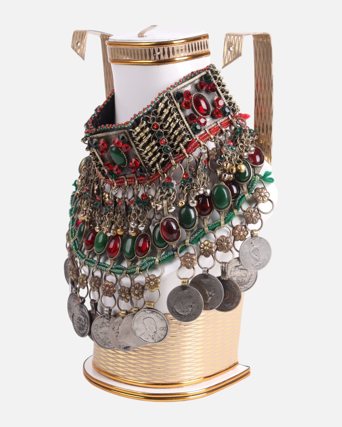 Afghan Multicolor Agate Necklace