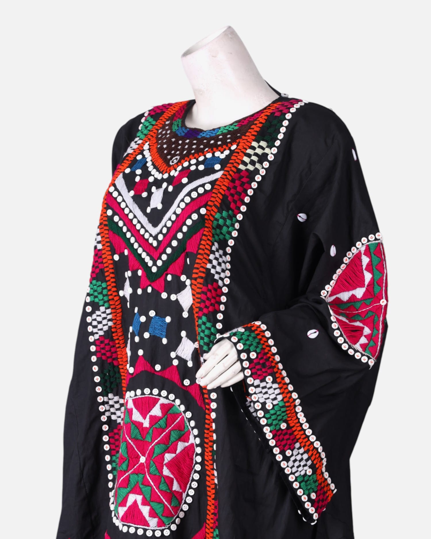 Afghan Kandahari Chapan with Handcrafted Embroidery